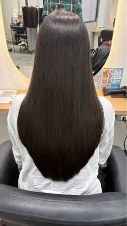 メンテナンスカット+髪質改善ストレート/酸性ストレート/美髪矯正→Instagramの撮影モデル