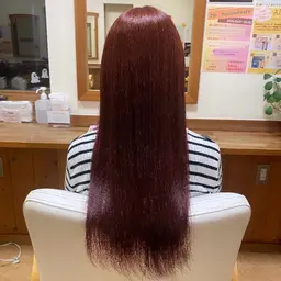 前髪カット+ファッションカラー🩷(ブリーチなし)