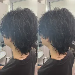 メンズカット＋パーマ🌀＋眉カット＋FP＋超補修シャンプー ⚡️¥10350