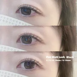 フラットラッシュ120本(ワンホン🇨🇳OK)コーティング込＋アイブロウワックス