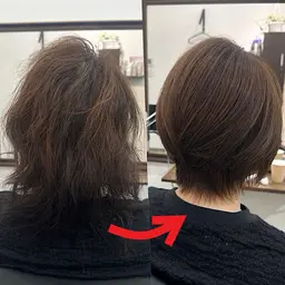 【40代以上の女性限定】最新髪質改善プレミアムトリートメント(圧倒的な艶髪)くせ毛も綺麗にストレート！YouTube撮影