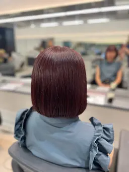 ワンカラー🌟（黒染、暗染✖️）+前髪カット✂️