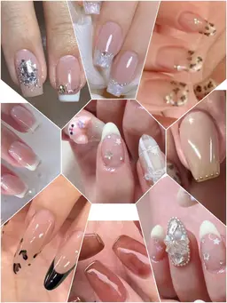 秋ネイル🍂サンプルネイル👍パーツ選べる💓季節ネイルワンホンネイル🤩キラキラ上品ネイル👸