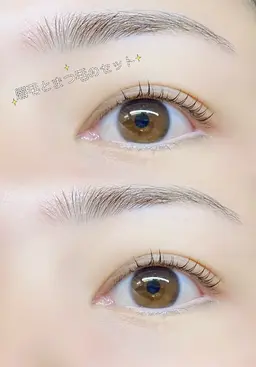 まつ毛パーマと眉毛WAXのセット【レディース】