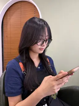 🐰ྀིレディースミニモ限定🐰ྀི顔周りカット+カラー+トリートメントサービス🍓🫧ロング料金別スタイリング込