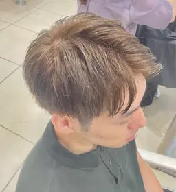 【💚初カラーにもおすすめ💚】メンズカット➕炭酸クレンジングで頭皮ケア+透明感ワンカラー