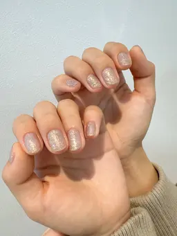ラメorフラッシュネイル【オフ無料】🌛🩶モデル練習募集