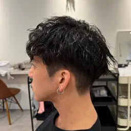 カット+メンズパーマ+トリートメント