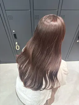 【人気No.2‼️】透明感×柔らかさ  ブリーチなしダブルカラー♡ベージュ系カラー🫧➕簡単トリートメント