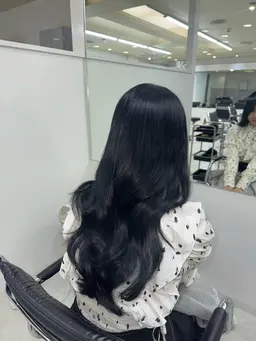 🌈【ケアカラー+5stepトリートメント】透明感カラー × 髪質改善級トリートメントでうる艶仕上げ✨