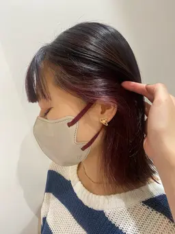 インナーカラー🌈☁️インナーブリーチ＋ワンカラー