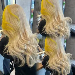 【❄️ハイトーン必見❄️】💙トリプルカラー💙(ブリーチ2回)➕全体カラー➕オリジナルトリートメント❄️