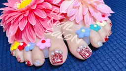 【フット】ジェルやり放題(持ち込みデデイン可) (*スートン·パーツ無制限、有料3Dスートン、パーツの種類も豊富です)