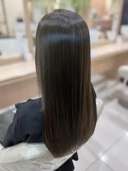 🌿縮毛矯正モデル🌿根元6cm以内☆伸びたクセを自然にリタッチ✨
