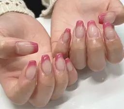 7/28限定　【オフ込み💅フレンチネイル（クリアベース）】※練習モデル
