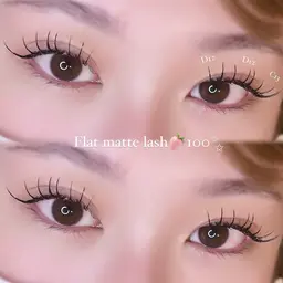 ✨️付け替えオフ無料✨️フラットマットラッシュ80本🖤
