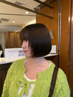 【ボブヘア】扱いやすいボブカット♡