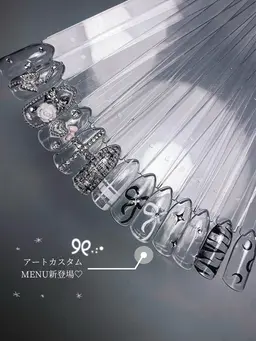 ワンカラー➕サンプルの中から選べる2本アートカスタム💖(オフあり)