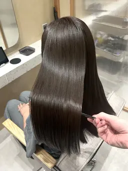 ❣️色気溢れる艶髪に❣️ヒアルロン酸in艶カラー×メンテナンスカット×超音波TOKIOトリートメント【ダメージケア】