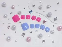 🩵Jrネイリスト🩵パラジェル フット ワンカラー🫧(オフなし)