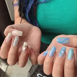 オフ込みハンドorフット　ワンカラー８本、アート２本コース