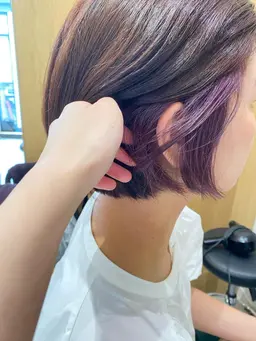 【💎イヤリングカラー💎】イヤリング（ブリーチ）＋カラー＋トリートメント