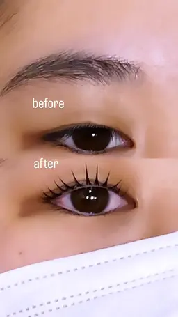 ✨瞳に光を✨まつげを最大限に長く🌟根本80度立ち上げパリジェンヌ🫧＋美容成分配合コーティング仕上げ付き🎀