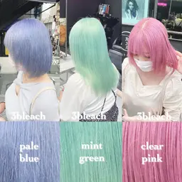 【髪質改善コース💚】ケアブリーチ➕透明感カラー➕2Stepトリートメント