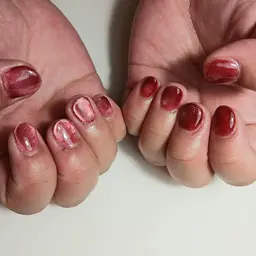 【ワンカラー】マグネット・オーロラ・ミラー・マット・フラッシュなどもok/シンプルネイル