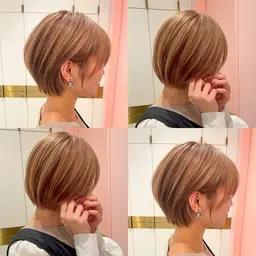 【 ボブ・ショートにしたい方限定❣️】カット ➕ワンカラー💎️⚠️補足説明必読⚠️