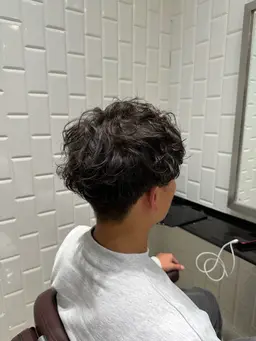 メンズカット、パーマ