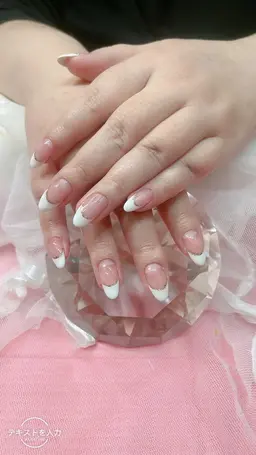 チップ長さ出し10本+ワンポイントデザイン