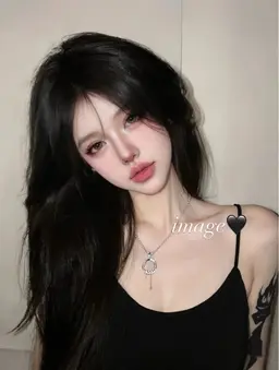 韓国風暗髪🐈‍⬛ブルーブラック🇰🇷就活や実習に対応した暗髪に🖤ワンカラー🖤➕コテ巻き付き