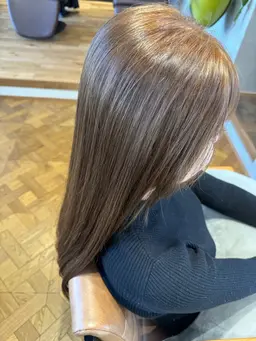 🌈ブリーチなしWカラー+フローディア集中補修トリートメント🔆