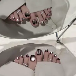 【foot】水光マグネット/フレンチ/カラーグラデーション（ベービーブーマー）/チーク/マグネットフレンチ★オフなし