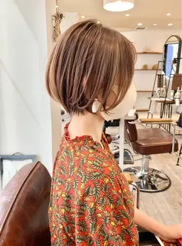 ☁️初回限定☁️骨格補正カット&白髪ぼかしカラー&白髪ぼかしハイライト　🪞ショートカットと白髪ぼかしの相性◎ 🪞