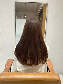 前髪カット＋ソフト矯正＋水分補給トリートメント