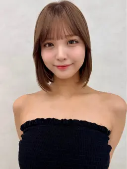《🇰🇷大人可愛い韓国風🇰🇷》ぱっつんボブ
