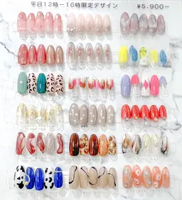 ハンドネイル【10本限定デザインネイル】ネイルモデル オフあり🌟 ミニモ限定 🍒ネイルモデル募集中💅🏻
