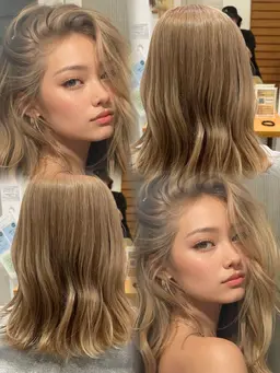 【💟ハイトーン女子💟】U-24ブリーチ+カラー＋ケラチントリートメント