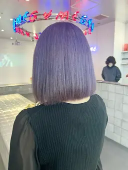 【ダブルカラー】リタッチ＋💜寒色系カラー🦋🌧(カラーモデル様募集中✨️)