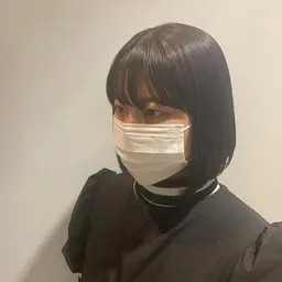 前髪カット+前髪顔周りストレート+トリートメント