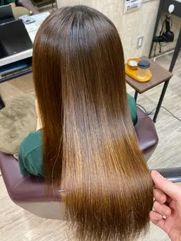 【髪質改善酸性ストレート】鎖骨まで