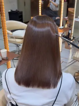 圧倒的髪質改善❣️絹髪改善トリートメント+透明感艶カラー