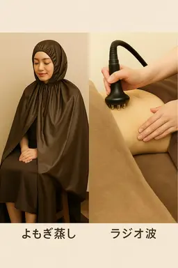 【女性限定】よもぎ蒸し30分+腸揉み(ラジオ波)20分