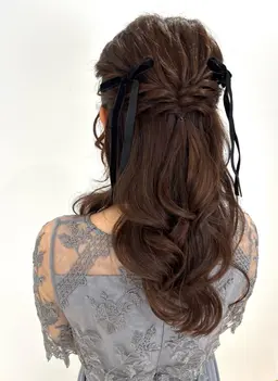 口コミ割引🌷通常ヘアセット💜お呼ばれやイベントに🌸💕 ※営業時間外こちらのメニュー使用できません⚠️