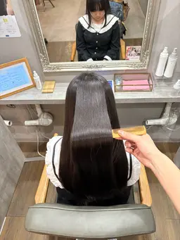 カット＋髪質改善水素ストレート¥25.850~