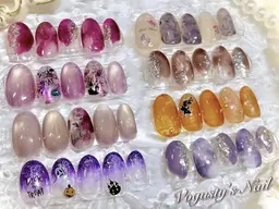 【オフあり】季節を楽しむ★Halloween × Autumnアート★選べる🤎 華やか8デザイン🎃🍁