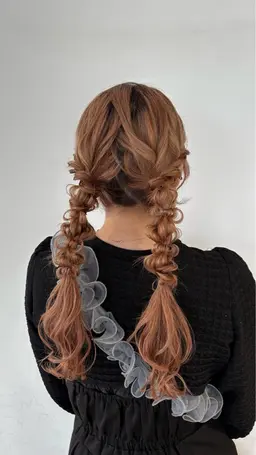 お呼ばれ、お出かけ前ヘアセットモデル♥️注意事項をお読みください⭐️