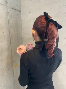 【平日限定】🌈ケアカラー+2stepトリートメント＋ヘアセット🎀🥂150分（目安時間）